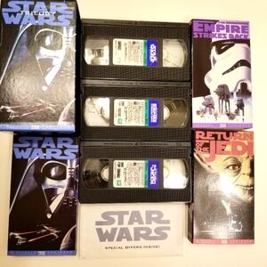 Star Wars Original Trilogy VHS 1995 3-Tape Set Digitally Mastered THX Edition
